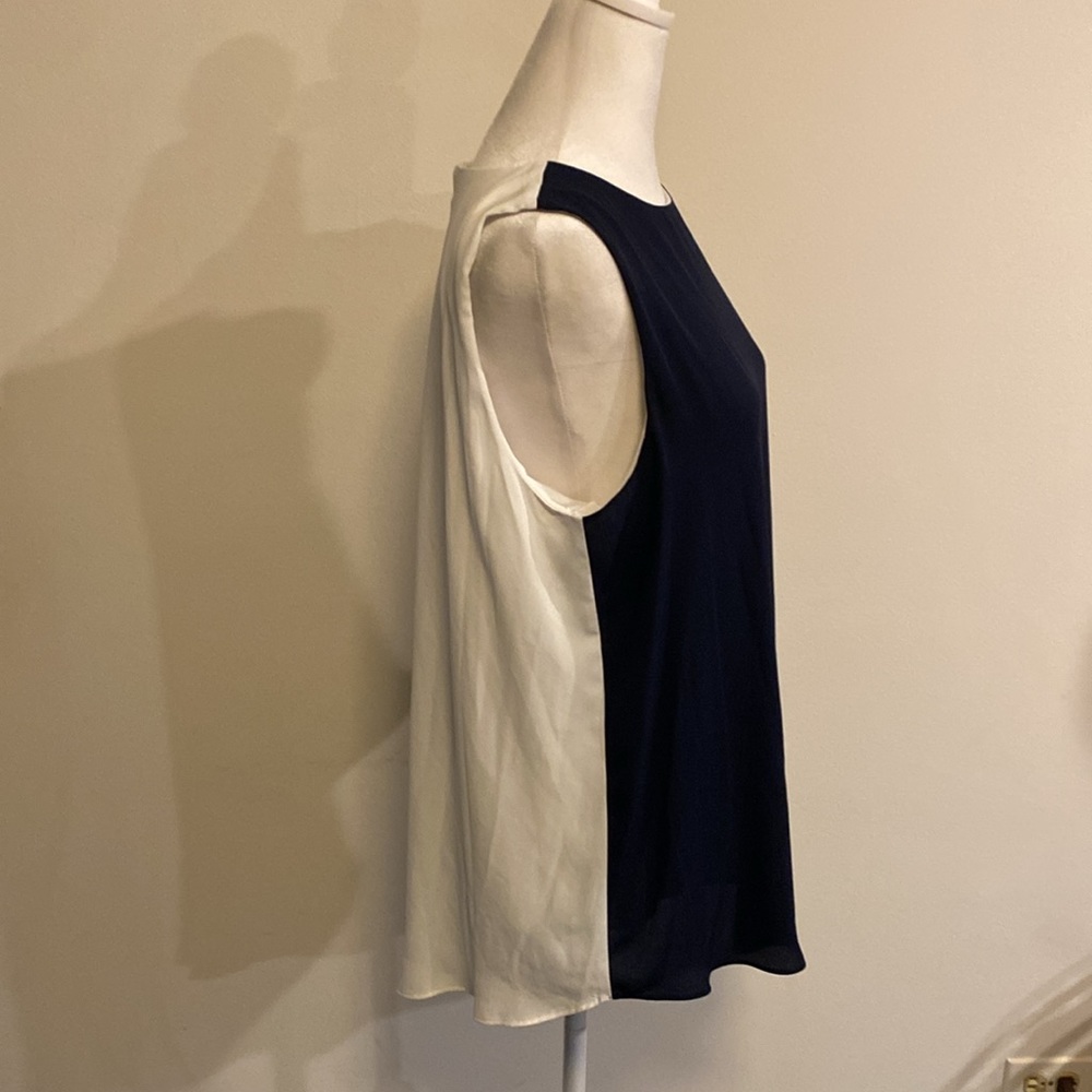 WHBM beautiful asymmetrical blouse size large